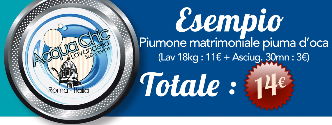 Self-service wasserette in Rome